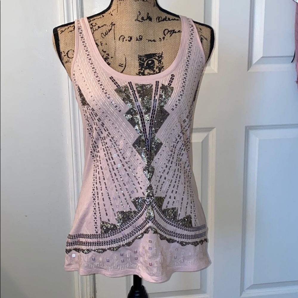 Women’s Express Sequin Tank, Size Small